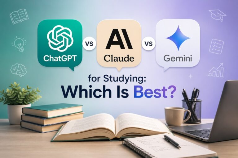 ChatGPT vs Claude vs Gemini for Studying: Which Is Best?